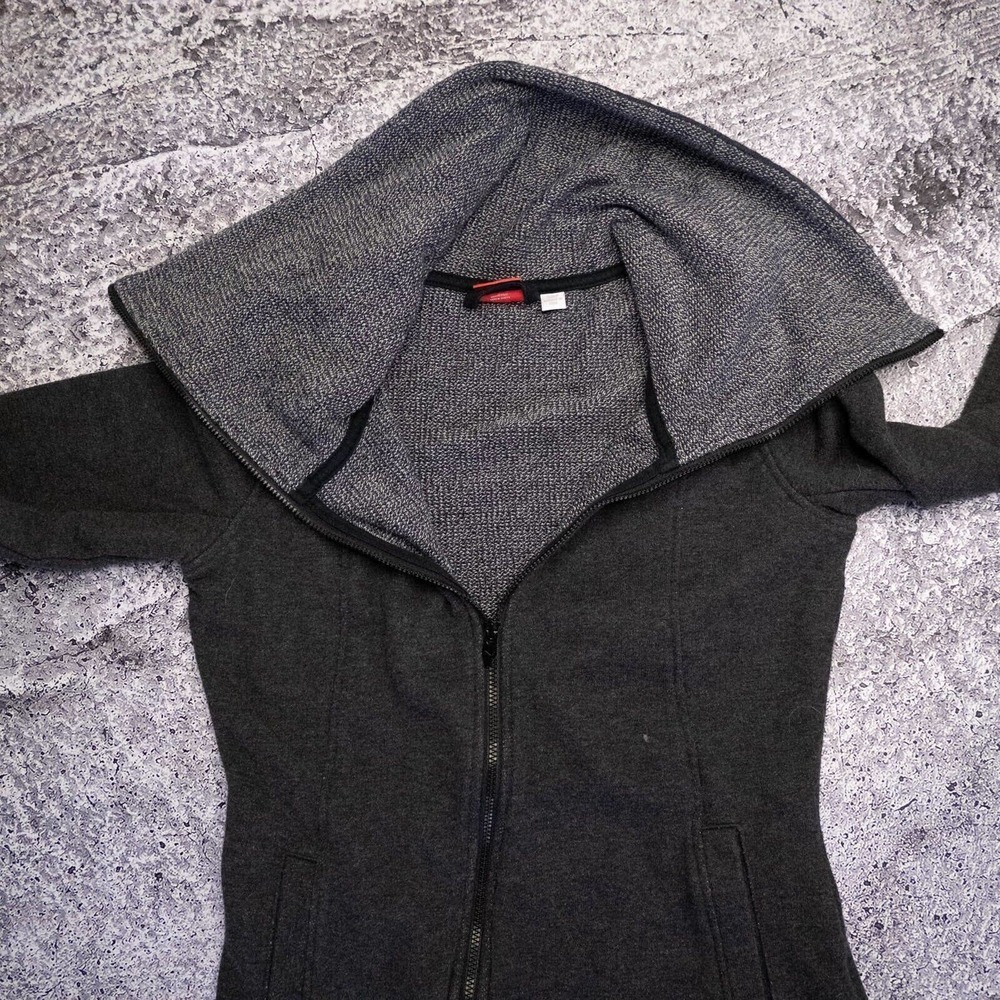 Puma Womans Sweatshirt Cowl Neck XS Asymmetrical full zip Hiking Running - Picture 10 of 13